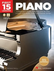 First 15 Lessons : Piano piano sheet music cover